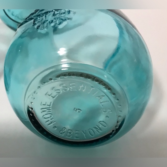 3 Vtg Teal Quality Refreshing Ice Cold Glassware Est. 1841 - Picture 3 of 3
